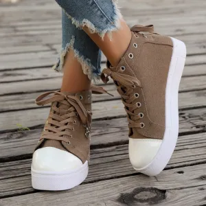 Kim™ | Orthopedic High Sneakers with Denim 1 1 FREE
