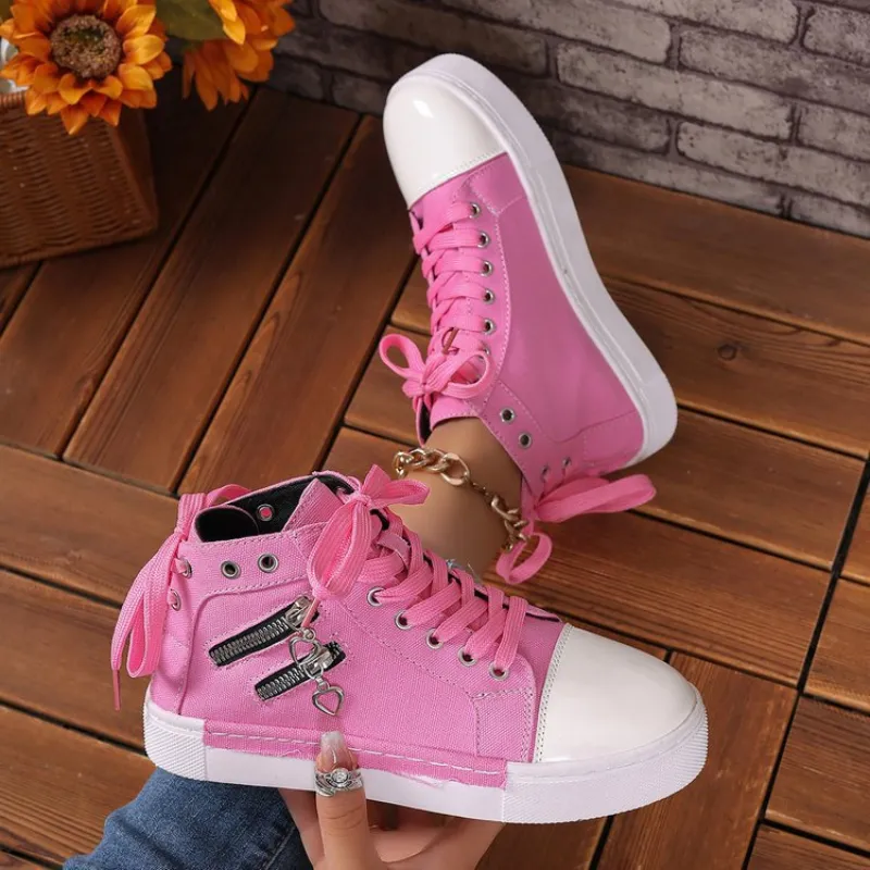 Kim™ | Orthopedic High Sneakers with Denim 1 1 FREE