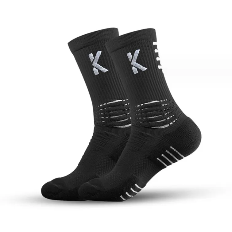 Klyng Unisex PowerStep Achilles Support Black Compression Socks
