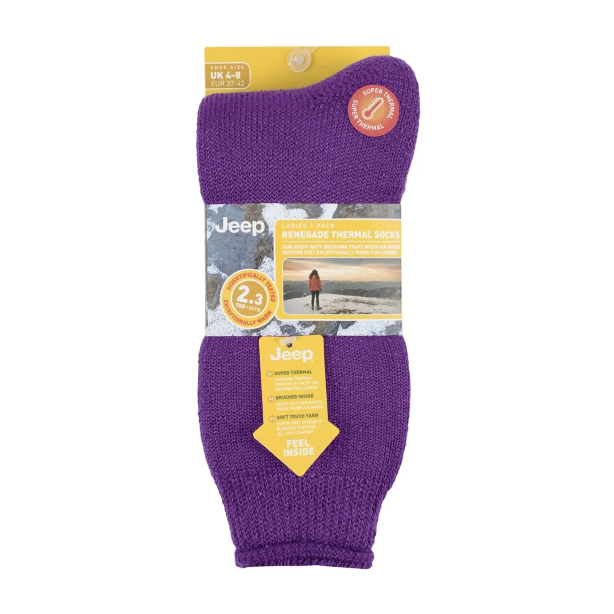 Ladies Luxury Breathable Thermal Boot Sock - 1 Pack