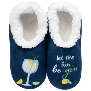 Let The Fun Be-Gin Snoozie Slippers