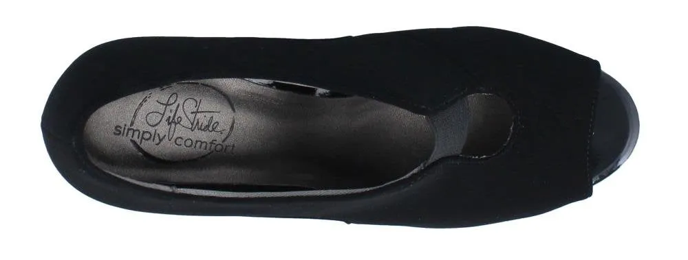 LifeStride Women's Carla Dress Pump, Black, 8 M US
