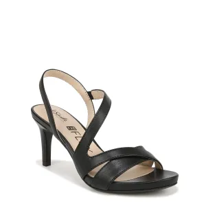 LifeStride Womens Mia Strappy Heeled Dress Sandals Black 11 M