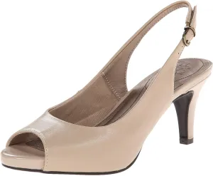 LifeStride Women's Teller Dress Pump, Taupe, 10 W US