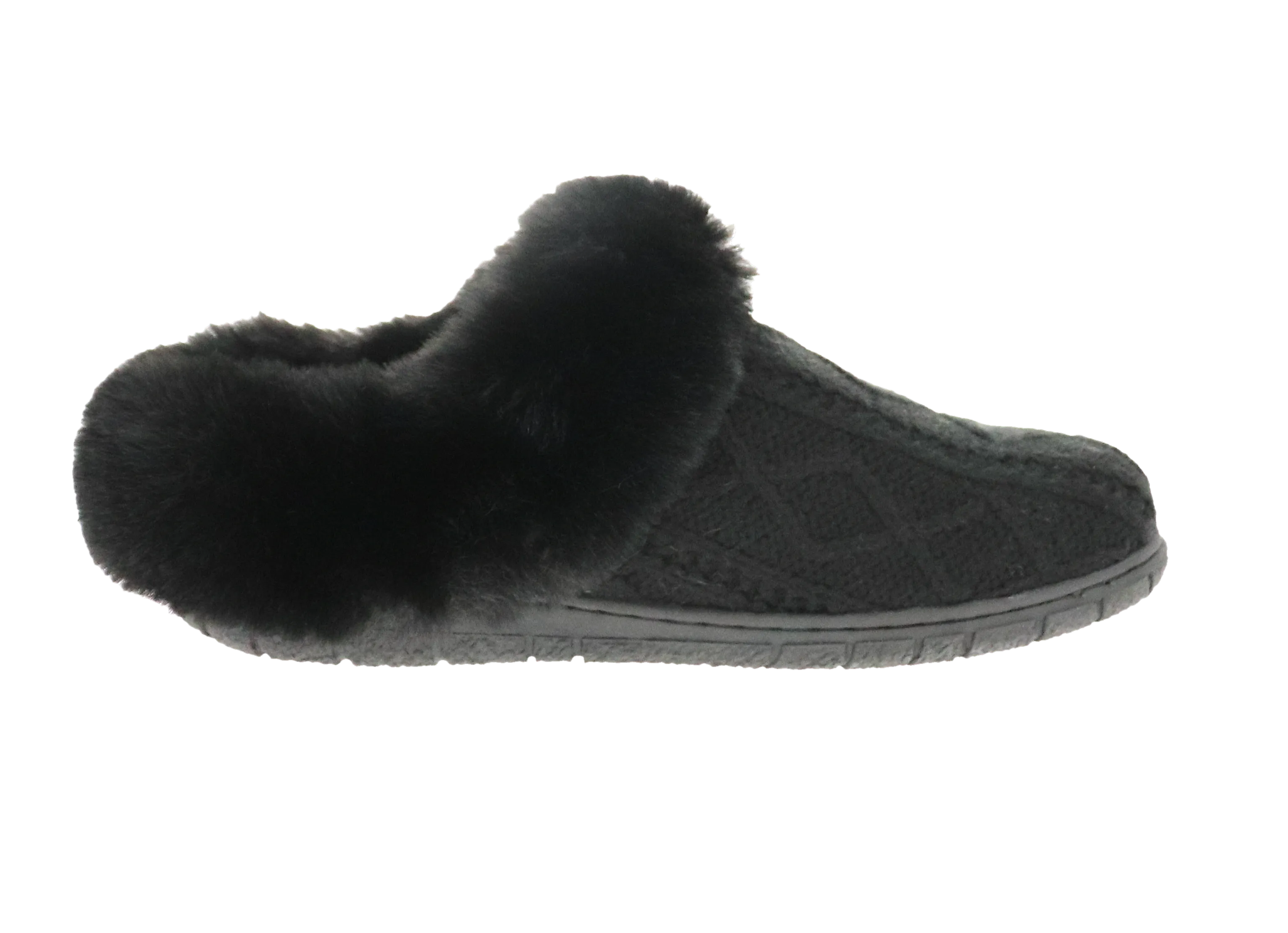 Loom Black Knit Women's Slipper