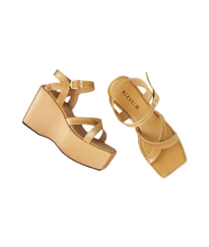 Lovebug Gold Wedge heel for women