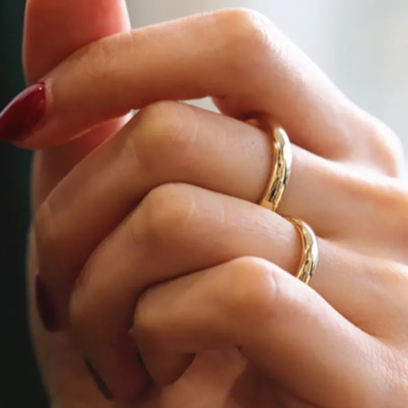 Luxury Engagement Ring Women 18K Yellow Gold Wedding Jewelry