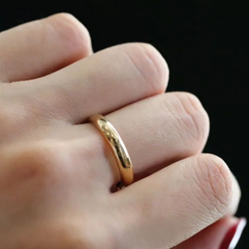 Luxury Engagement Ring Women 18K Yellow Gold Wedding Jewelry