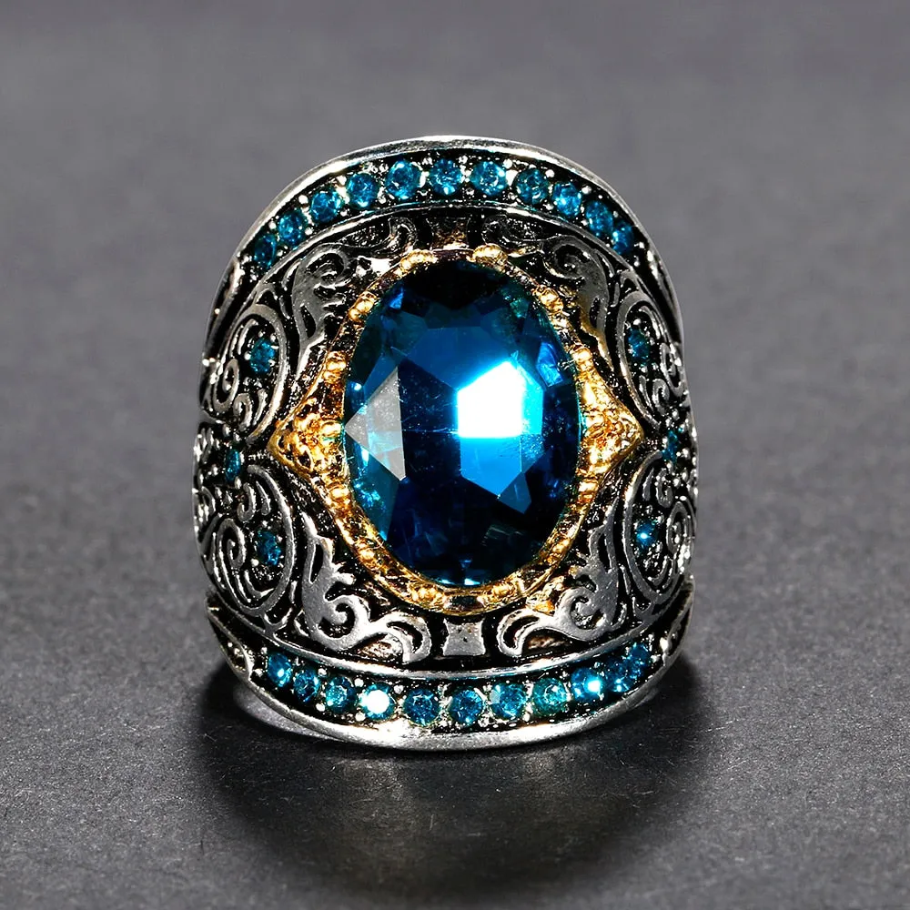 Luxury Zircon Silver Ring Engagement Women's Jewelry