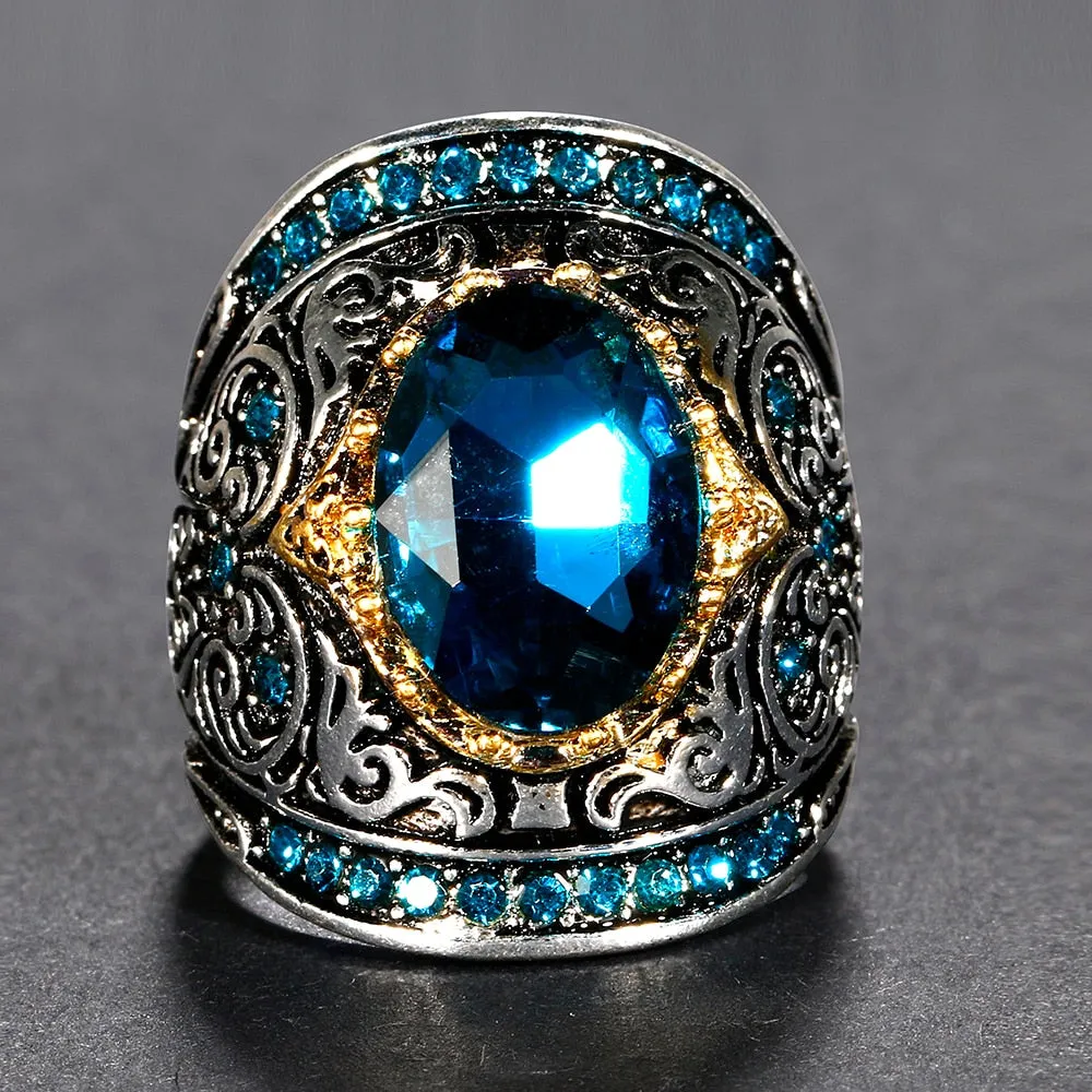 Luxury Zircon Silver Ring Engagement Women's Jewelry