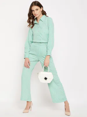 Madame Printed Mauve Co-Ord Set