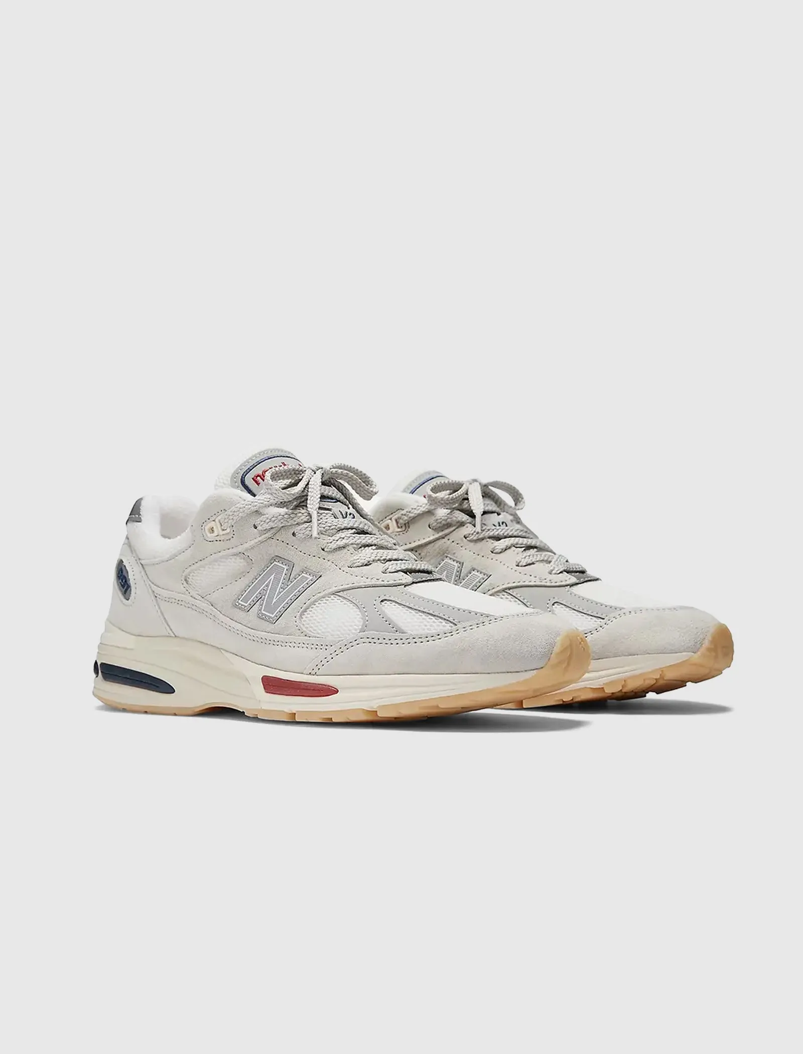 MADE IN UK 991 V2 "OFF WHITE/RED/BLUE"