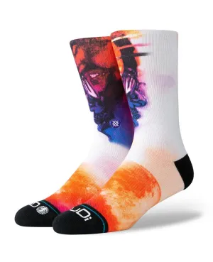 Man On The Moon Socks White