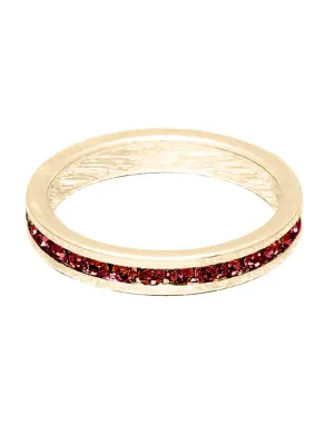 Maya J Birthstone Ring - Gold January