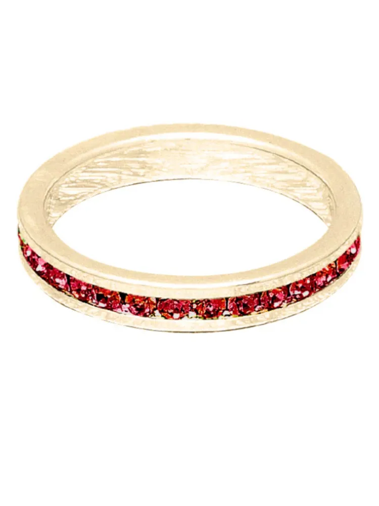 Maya J Birthstone Ring - Gold July