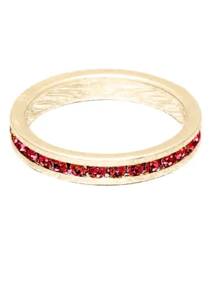 Maya J Birthstone Ring - Gold July