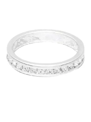 Maya J Birthstone Ring - Silver April
