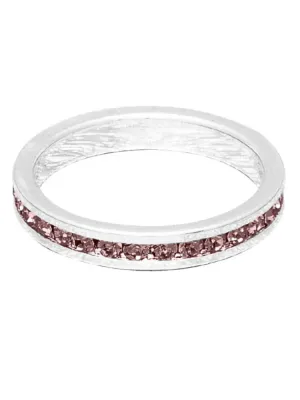 Maya J Birthstone Ring - Silver February