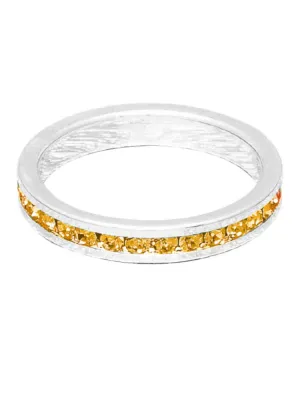 Maya J Birthstone Ring - Silver November