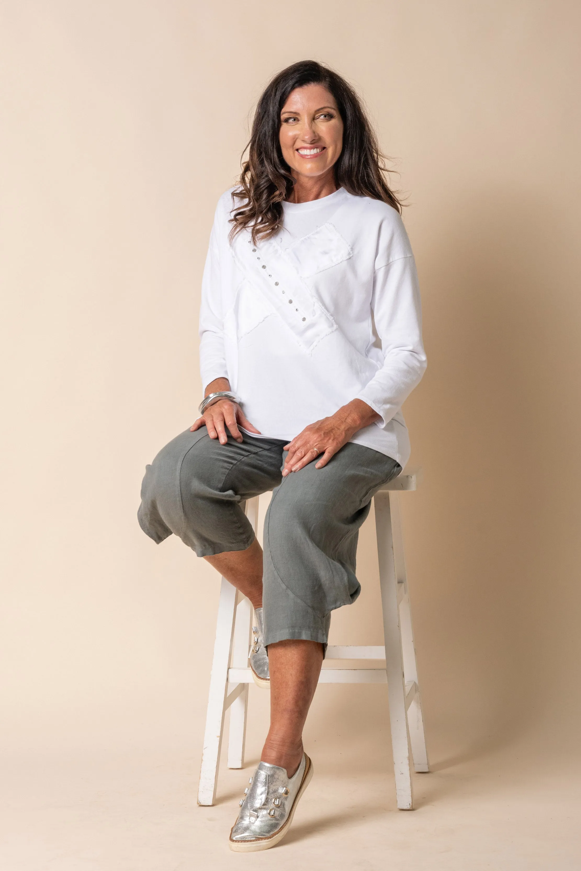 Mediana Top in White