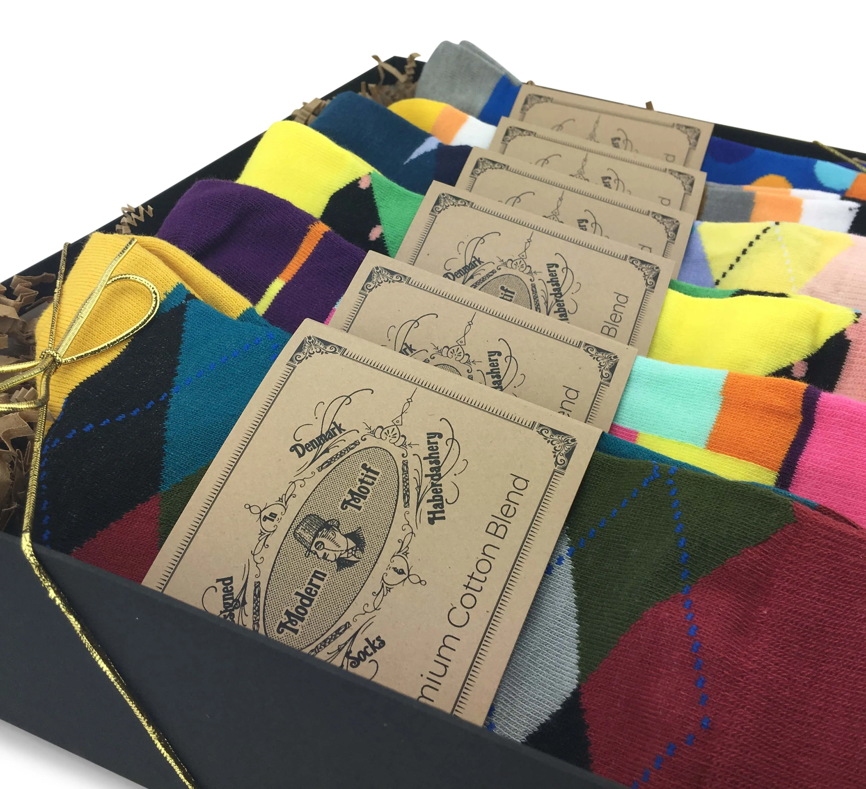 Men Novelty Fashion Dress Socks-6 Pair Fancy Power Sock-Fun Colorful Theme Socks