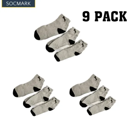 Men's Cotton Thermal Socks 9-Pack (Sizes 9-11, 10-13).