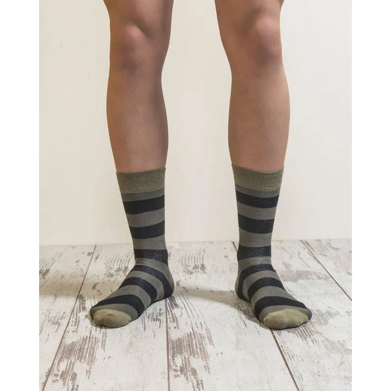 Men's Sage Stripe Socks