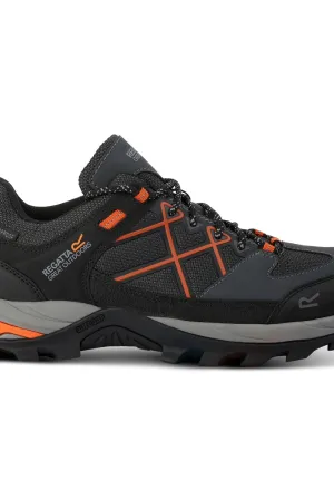 Men's Samaris III Low Waterproof Walking Shoes Cypress Green Blaze Orange