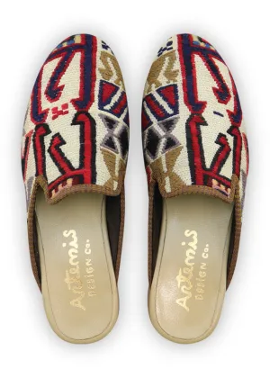 Men's Sumak Kilim Slippers - Size 10