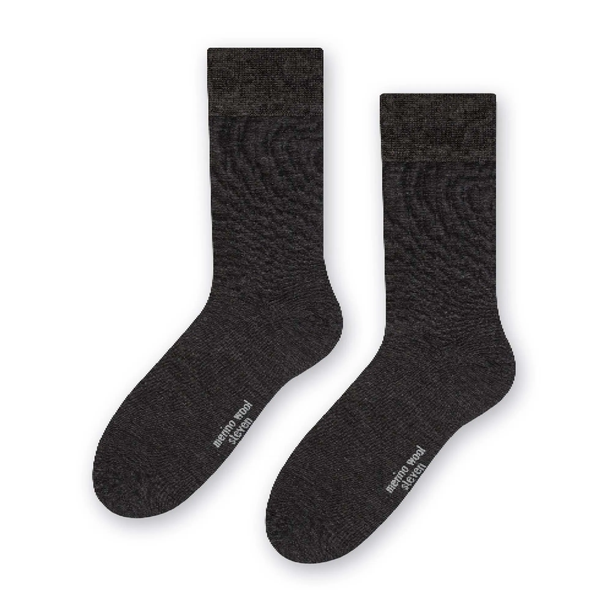Mens Warm Soft Merino Wool Ribbed Dress Socks