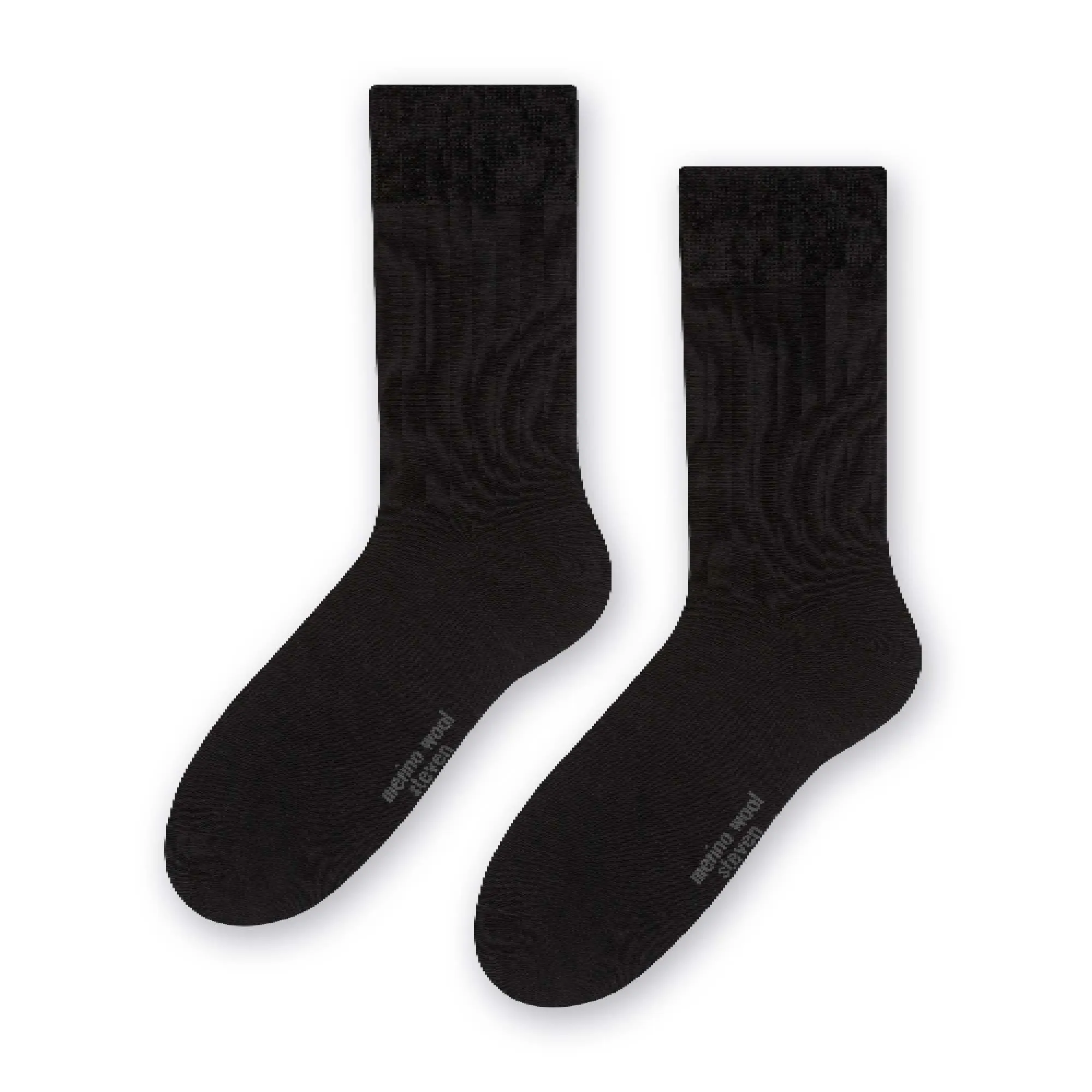 Mens Warm Soft Merino Wool Ribbed Dress Socks