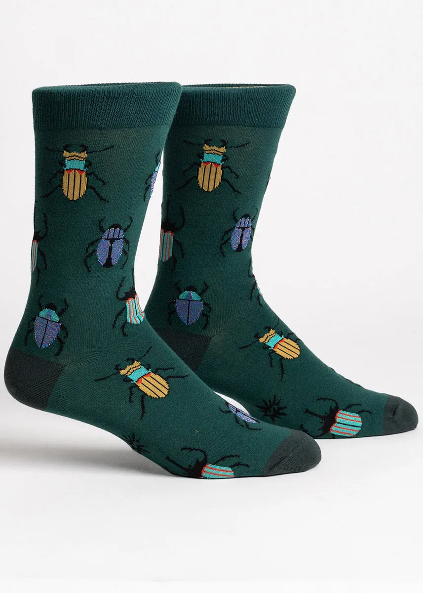 Metallic Beetles Men's Socks