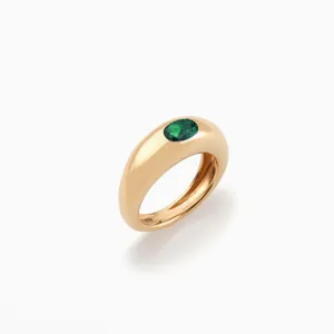 Mia Gem Ring in Emerald – In Stock