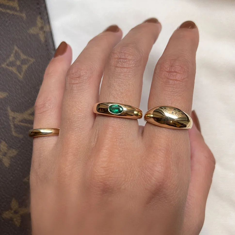 Mia Gem Ring in Emerald – In Stock