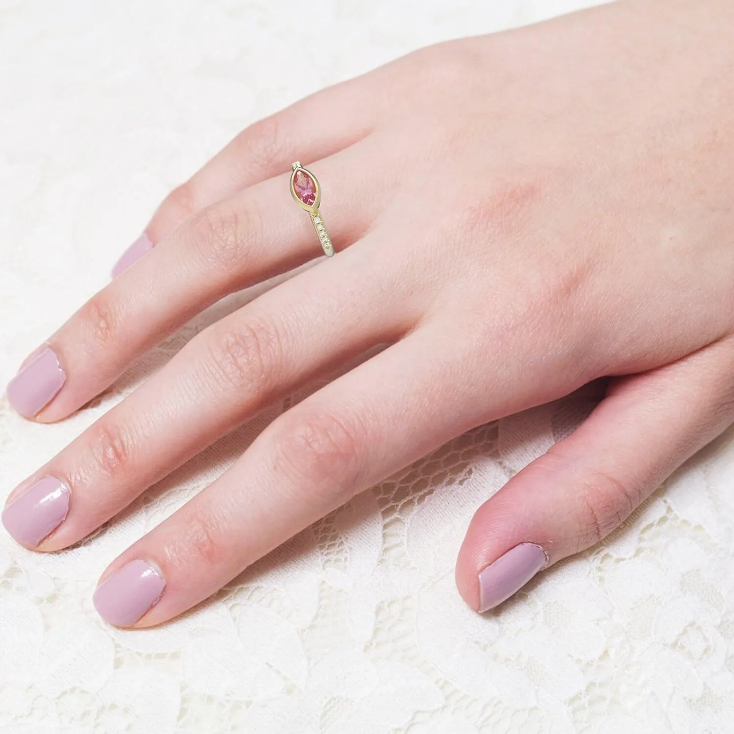 Miri - Pink Tourmaline Ring