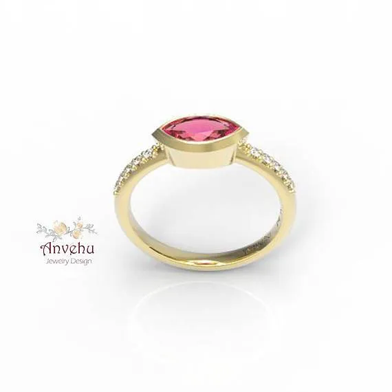 Miri - Pink Tourmaline Ring