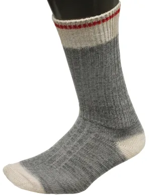 Misty Mountain Heat Zone Men's Thermal Fireside Socks - Grey Color