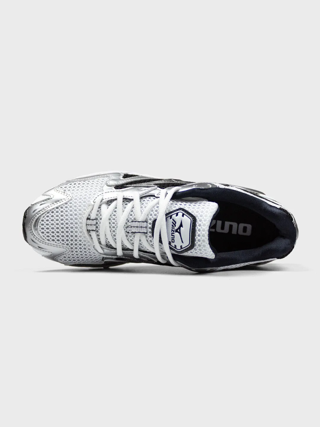 Mizuno Wave Rider 10 Sneakers | White/Silver