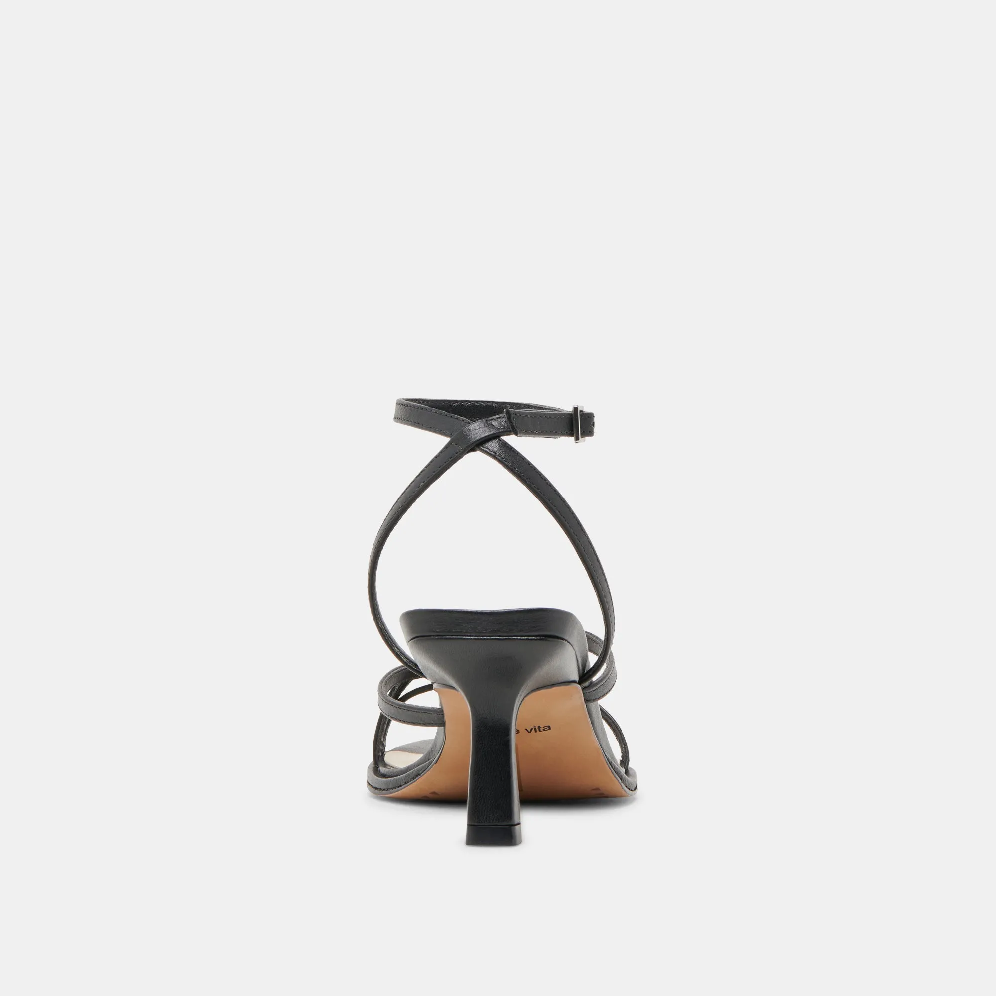MORAH HEELS BLACK LEATHER