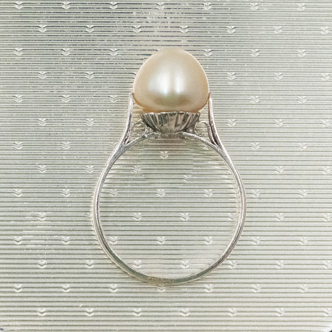 Natural Pearl Solitaire Ring c1910