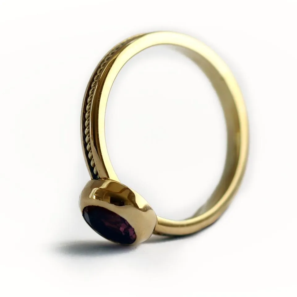 Neto - silhouette jewelry Tourmaline promise ring