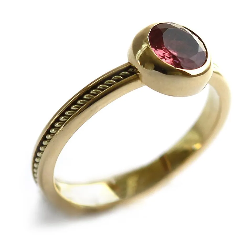 Neto - silhouette jewelry Tourmaline promise ring
