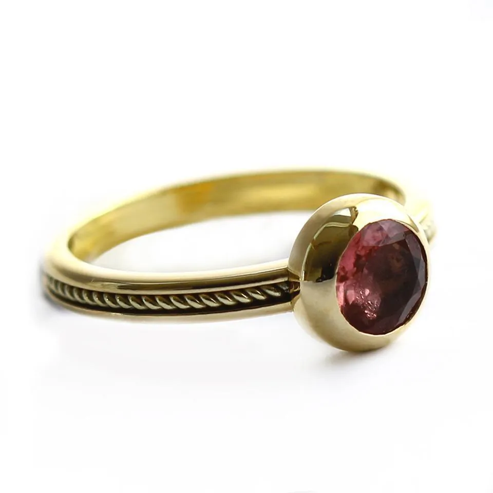 Neto - silhouette jewelry Tourmaline promise ring
