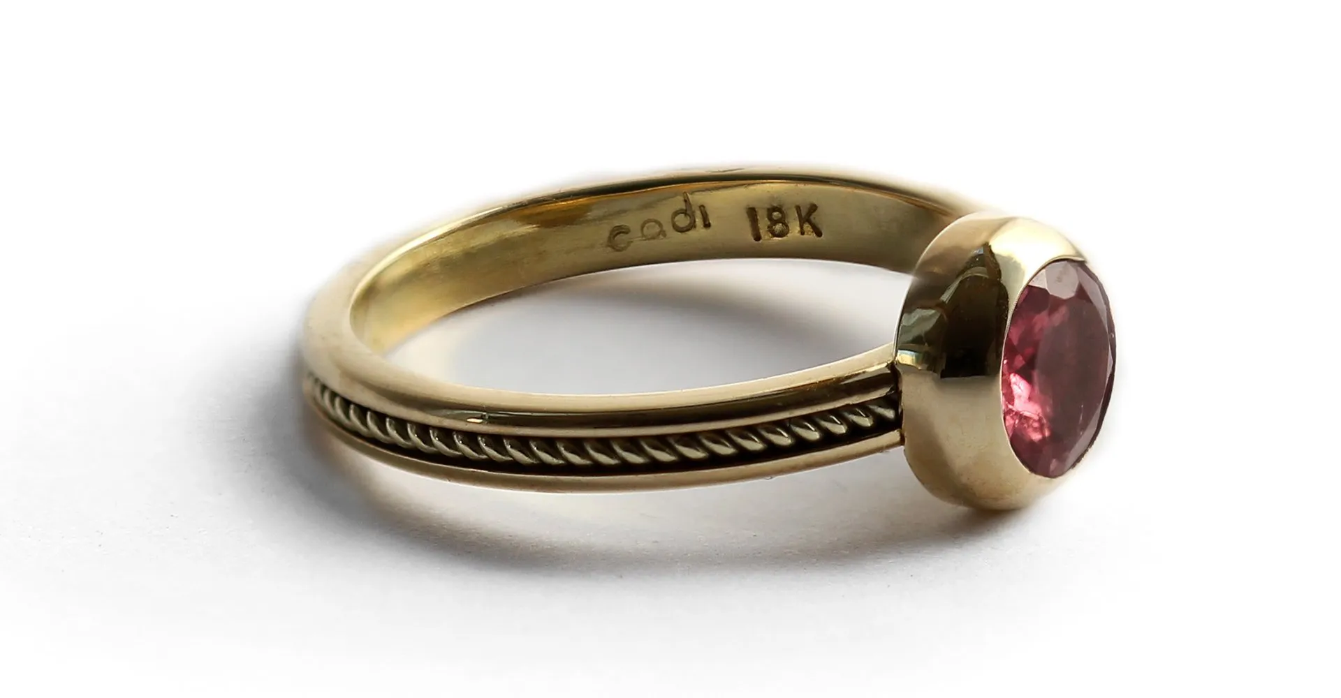 Neto - silhouette jewelry Tourmaline promise ring
