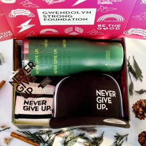 NEVER GIVE UP. GIFT BOX