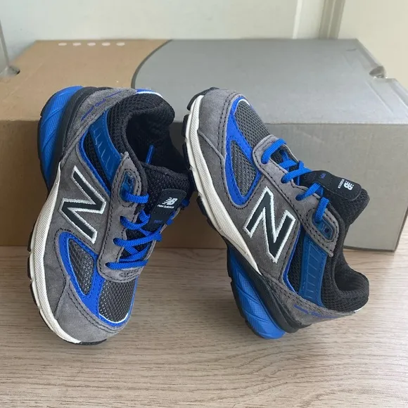 New Balance 990 Black/Blue Toddler Sneakers- SZ 6.5 C