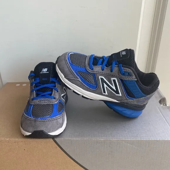 New Balance 990 Black/Blue Toddler Sneakers- SZ 6.5 C