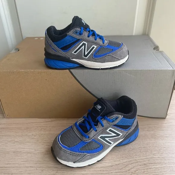 New Balance 990 Black/Blue Toddler Sneakers- SZ 6.5 C