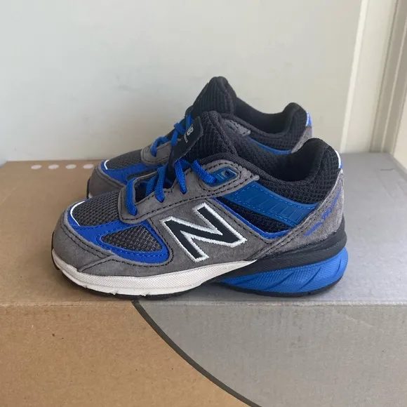 New Balance 990 Black/Blue Toddler Sneakers- SZ 6.5 C