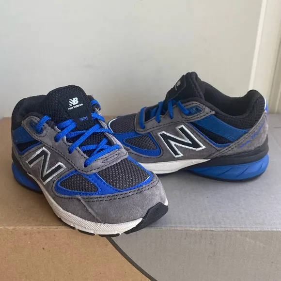 New Balance 990 Black/Blue Toddler Sneakers- SZ 6.5 C